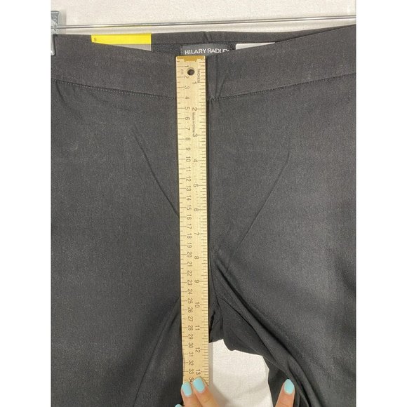 Hilary Radley Pull On Pant Stretch Mid Rise Slim Leg 4 Pockets Small Black - Picture 3 of 10